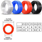 10M/20M/50M/100M Pneumatic Air Hose Plastic Tube 4mm 6mm 8mm 10mm 12mm Pipe Line Air Hose Polyurethane Tubing for Compressor
