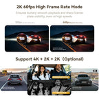【New】DDPAI Z60Master Dual Dash Cam 4K+2K 2/3 Channel Front and Rear HDR Night Vision WiFi6 GPS ADAS Dash Camera DVR Car Dashcam Car Mobile World