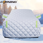 Full-Wrapped Car Cover All Weather Outdor Car Exterior Protection Covers Snowproof Anti-hail Cover Universal for Sedan SUV Car Mobile World