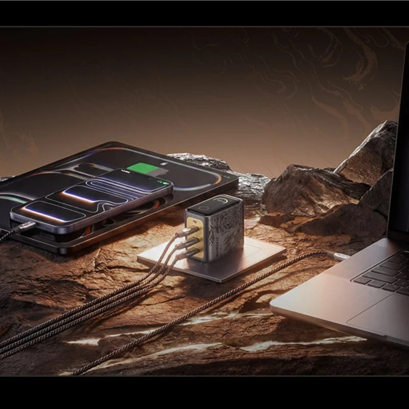 Anker Prime Black Myth Wukong Charger 60W Lingguang Smart Display GaN Multi-Port Fast Charging PD3.1 Fast Charger for IPhone 17