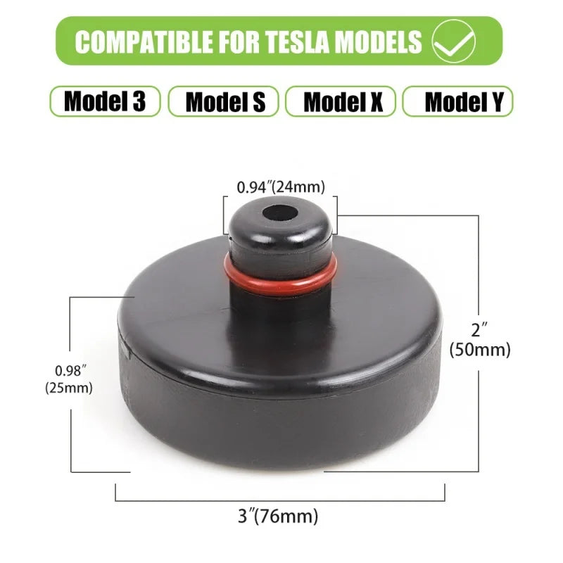 Rubber Floor Lifting Jack Pad Axle Stand Adapter Wear-resistant Support Chassis Car Tire Repair Tesla Model 3 S X Y CM World