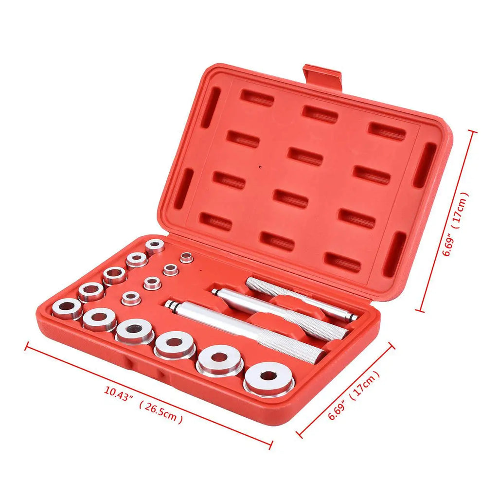 Bearing Disassembly Tool Repair Kit 17 Pcs/Set Seal Driver Installer Remover Automotive Tools Aluminum wheel bearing kit CM World