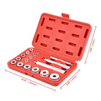 Bearing Disassembly Tool Repair Kit 17 Pcs/Set Seal Driver Installer Remover Automotive Tools Aluminum wheel bearing kit CM World