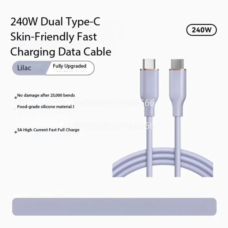 New C‑C Silicone Charging Cable Compatible With Anker Low Temp Fast Charge For Universal Smartphone 15‑17
