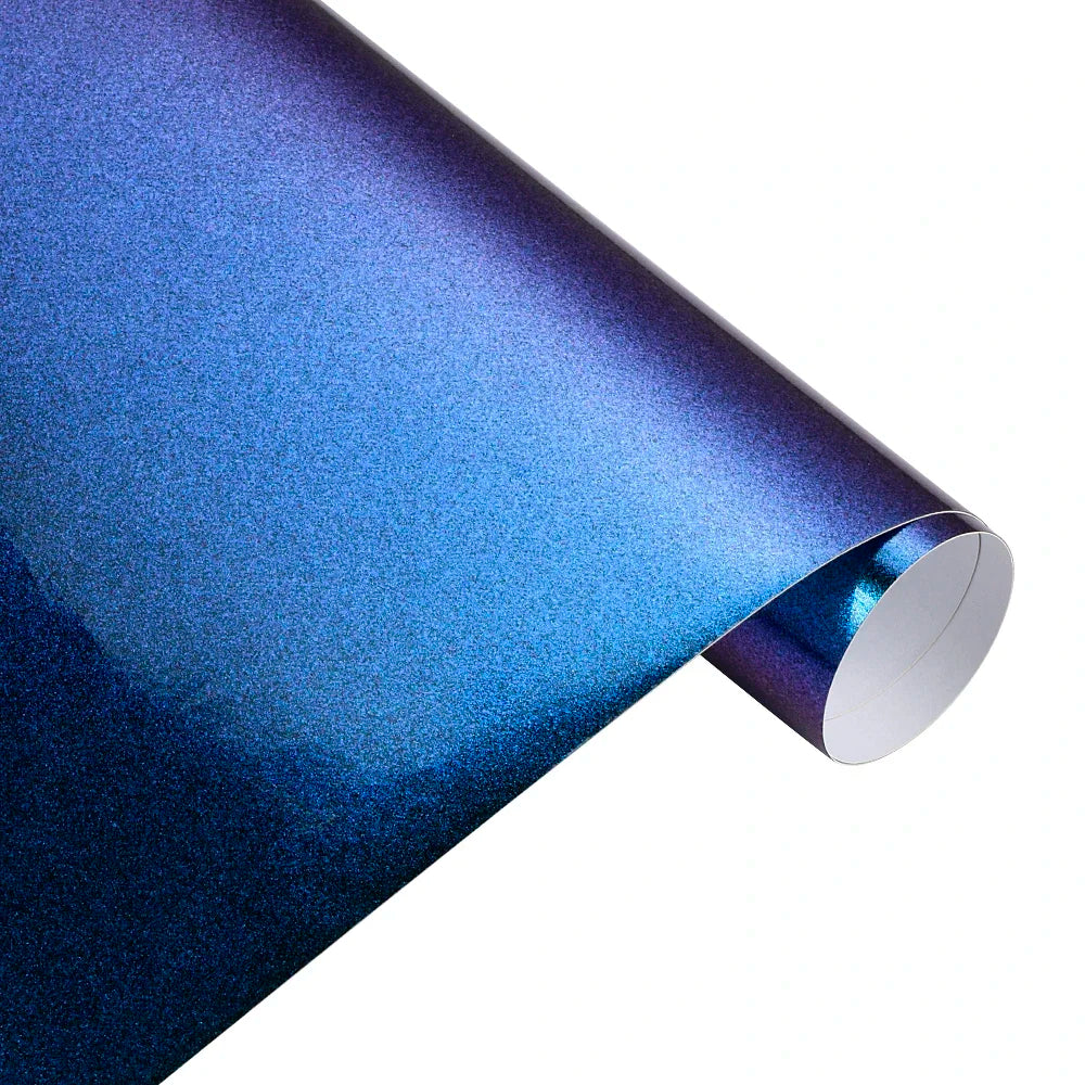 Glossy Chameleon Car Wrap Stickers Color Change Vinyl Film Blue to Purple Bubble Free Car Wrapping Film Auto Accessories