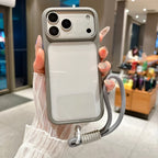 Intelligent Camera Touch Button Crystal Clear Phone Case for iPhone 17 Pro Max 17 Pro 17 Air Transparent Shockproof Cover Funda Car Mobile World