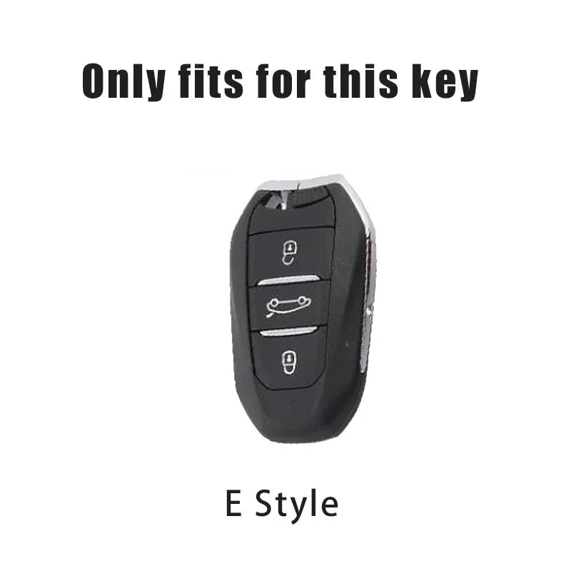 Car Zinc Alloy Key Case Bag For Peugeot GTLine 207 307 407 208 308 408 508 2008 3008 4008 5008 RCZ Car Key Chain Metal Key Shell