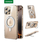 UGREEN for iPhone 17 Pro Max 360° Magnetic Stand Case Cover for iPhone 17pro for Magsafe Rotatable Magnet Kickstand Case Car Mobile World