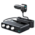 Joyroom 154W Car Charger Adapter 9 in 1 Fast Power Adapter Lighter Splitter Charge Independent Switches DC Cigarette Outlet CM World