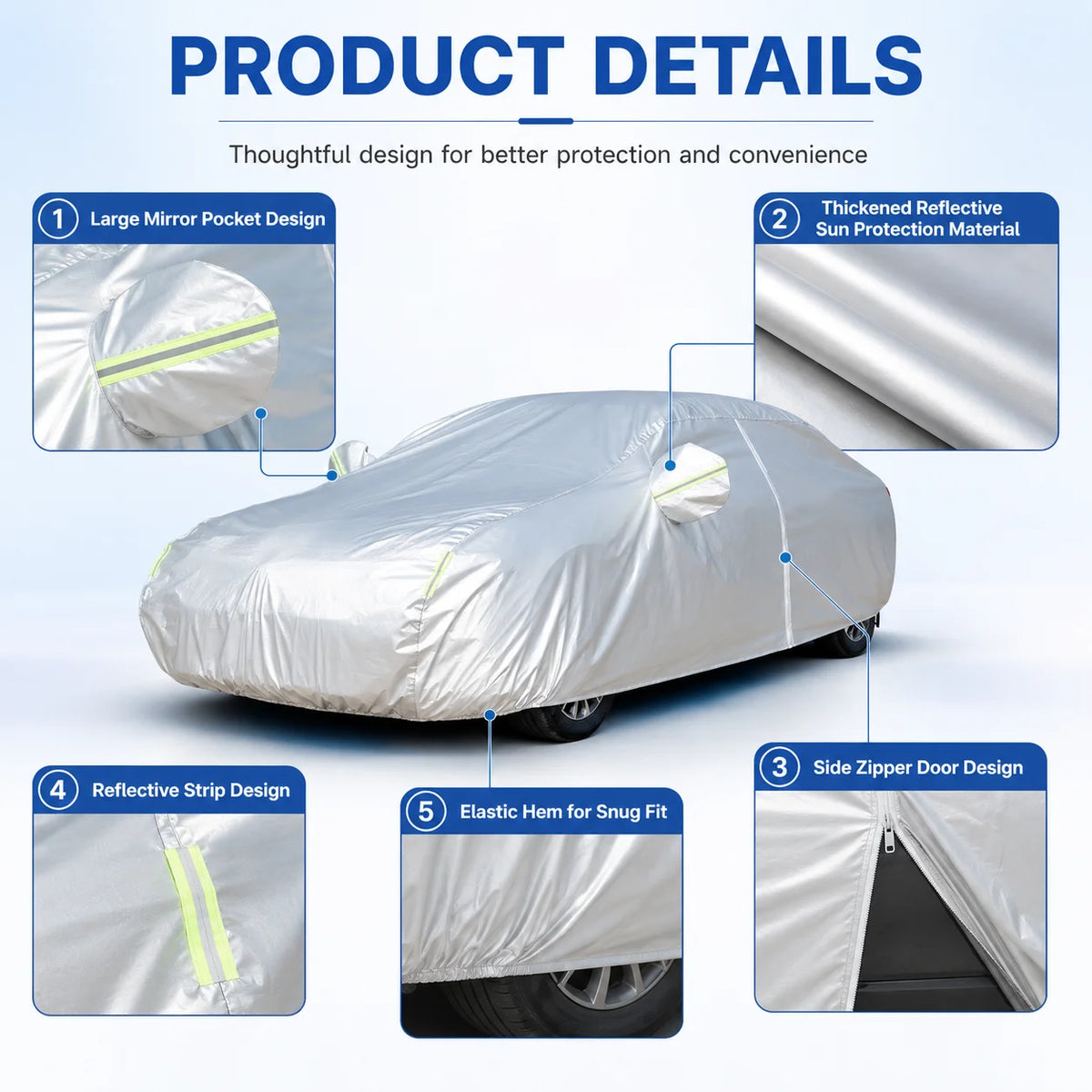 For Mitsubishi Lancer 2017-2024 Exterior Car Cover Custom Fit Car Sun Protector Waterproof Dustproof Car Outdoor Protection