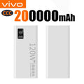 VIVO 2026 Large Capacity 500000mAh Powerbank 120W Fast Charging LEDPower Bank Portable Battery Charger Supply For Iphone Samsung Car Mobile World
