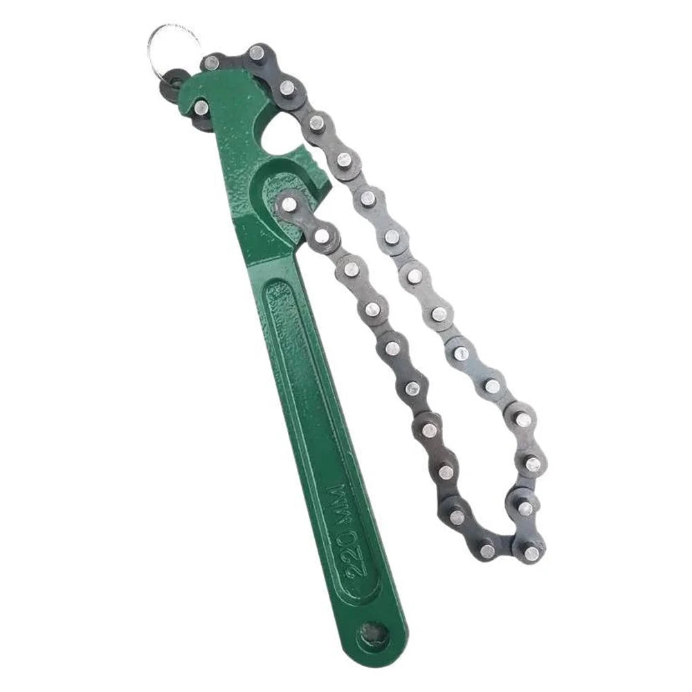 Chain Filter Wrench 12 Inch Oil Machine Filter Strap Non Slip Multifunction Pipe Fittings Tool Belt Strap Wrench For Plumbing Car Mobile World