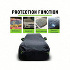 SUV Car Cover All-Weather Shield | Snow/Sun/UV/Dust Proof With Reflective Strips & Wind Straps,Heavy Duty Outdoor Protection Car Mobile World