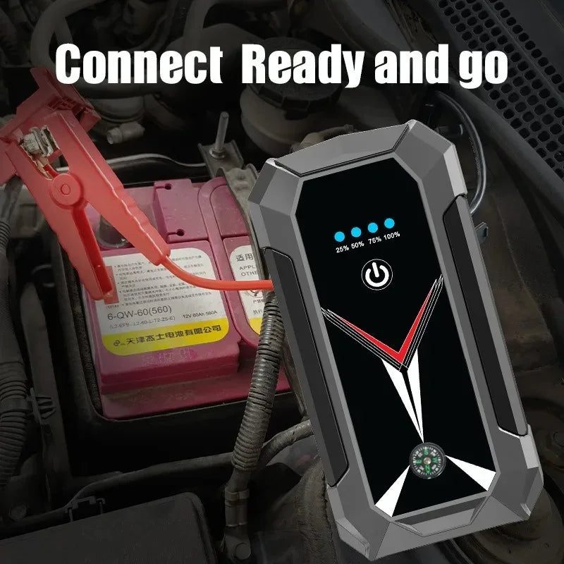 3000A Car Jump Starter with Power Bank 12V Emergency Battery Booster for Petrol Diesel Cars Portable Jump Box.