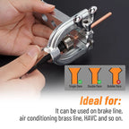 25Ft 3/16'' Brake Line Kit with 16 Fittings and 4 Unions Brake Pipe Fittings,Brake Line Double & Single Flaring Tool Kit CM World