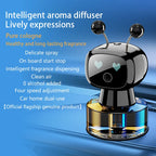 High-End Car Interior Fragrance Long-Lasting Perfume Rechargeable Robot Car Mounted Smart Fragrance Diffuser With Automatic Spra