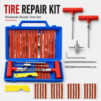 Auto Tire Repair Set Puncture Repair Tools Car Van Motorcycle Bike Emergency Heavy Duty Tubeless Tire Repair Rivet Set, Without Battery