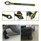 Car Labor-saving Jack Ratchet Wrench Scissor Jack Garage Wrench Car Lug Wrench Tools Wheel Repair Labor-saving Handle Tire CM World