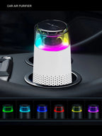HEPA Filter Usb Air Purifier Car Home Negative Ion Odor Smell Removal Small Air Freshener  Electrical Appliances  White Black CM World