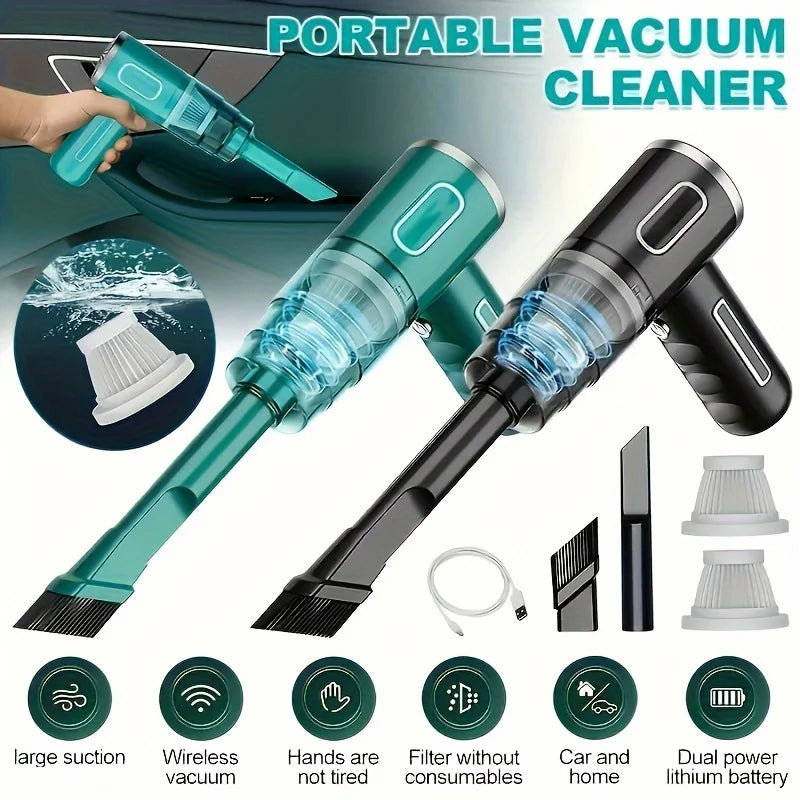 ABS Car Vacuum Cleaner Portable Powerful Wireless Vacuum Cleaner Home Carpet Cleaner Home Appliance Mini Cleaning Machine