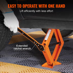 SucceBuy Scissor Jack 2.5 Ton Scissor Car Jack 3.7"-17.1" Lifting Range Scissor Lift Jack Portable Tire Jack for Car Truck SUV CM World