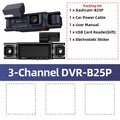 E-ACE Dashcam 4 Channel UHD 4K Car Dvr Built-in GPS WIFI Module Infrared Night Vision Front Left Right Rear Lens Black Box ﻿ Car Mobile World