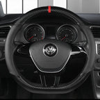 Universal D Shape Car Steering Wheel Cover Breathable Anti Slip Car Decoration Suitable 37-38cm Steering Wheel Cover Accessories CM World