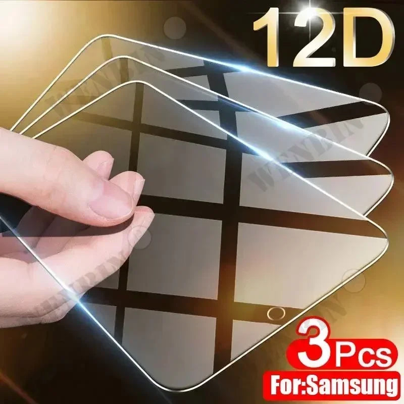 3 Pcs Tempered Glass For Samsung S26 S25 S24 S23 S22 Ultra Plus A57 A56 A37 A36 A17 A16 Screen Protector Full Protective Glass Car Mobile World