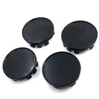 4Pcs Universal Wheel Center Caps Outer 54MM Dust-proof Rim Hub Caps Silver/Black ABS Wheel Badge Covers Wheels Tires Parts