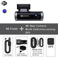 Dual Lens 4K+4K Dash Cam Recording Car Camera DVR Night Vision Video Recorder Built-In 5G Wi-Fi Support GPS Dashcam 24H Parking