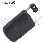 Car Key Shell Smart Key Case for Toyota Avalon Camry RAV4 2012-2015 Key Fob with Insert Key Car Key Case Fob Cover 2/3/4 Buttons CM World