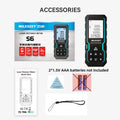 Mileseey S6 Laser Distance Meter 40m/120m, Rangefinder with Level Bubble , LCD Display with Backlit, Measure Tools for Home CM World