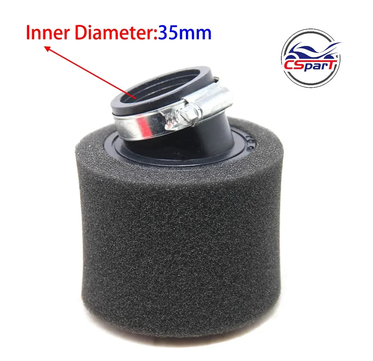 32mm 35mm 38mm 42mm 44mm 58mm straight Neck Foam Air Filter Sponge Cleaner Moped Scooter Dirt Pit Bike Motorcycle RED Kayo BSE CM World