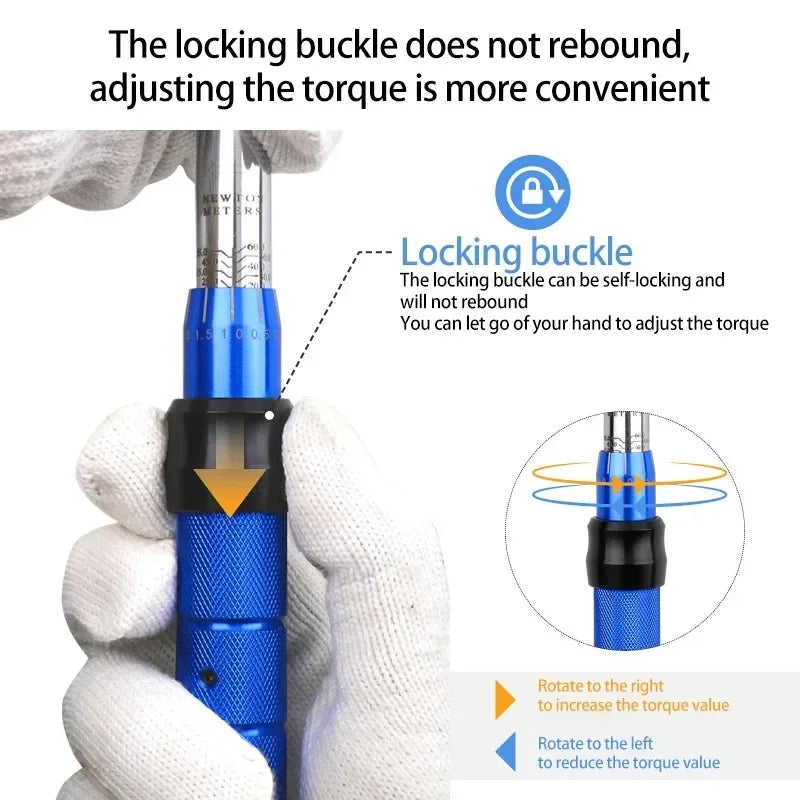 3/8" 10-60N.m Torque Wrench Ultra-Thin Magnetic Car Spark Plug Special Removal Tool Adjustable Manual Spanner Accessories