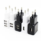 5V 2A USB Charger Travel Wall Charging Head Mobile Phone Dual USB Charger AC Adapter Portable EU Plug For iPhone Xiaomi Samsung Car Mobile World