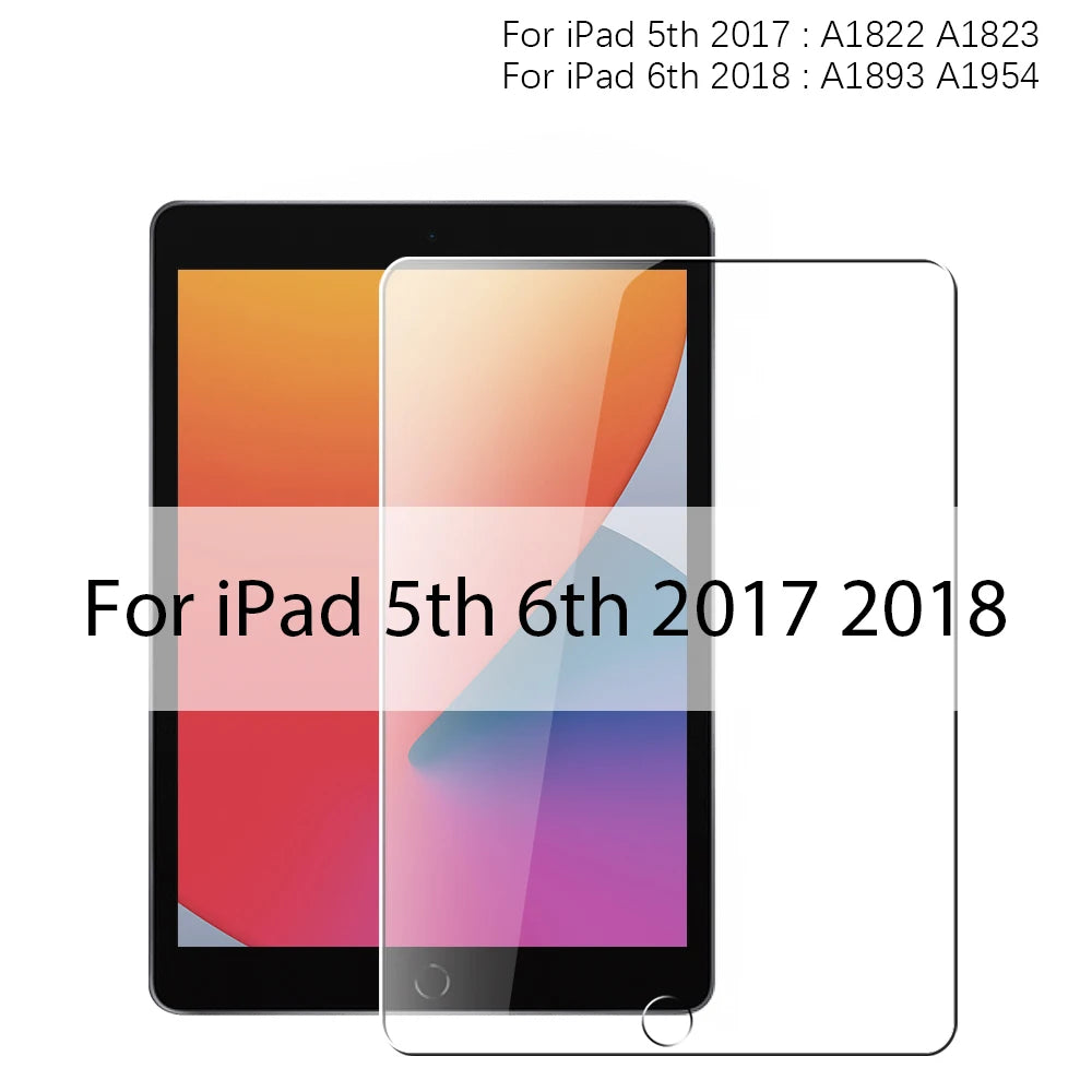 Tempered Glass For iPad 10th 9th Generation A16 Pro 12.9 11 13 2025 Screen Protector For ipad Air 4 5 Mini 6 7 7th 8th 10.2 Film Car Mobile World