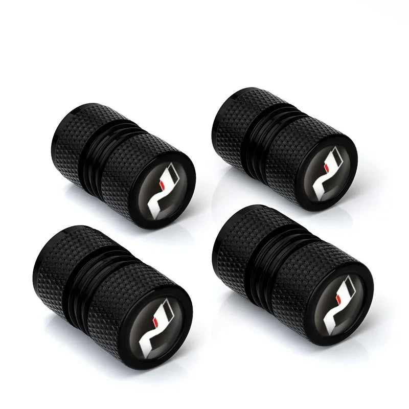4 Pack Aluminum Alloy Car Wheel Tire Valve Cap Stem Cover for Hyundai i10 i20 i30 NLine Sonata Tucson Azera Elantra Veloster Kon