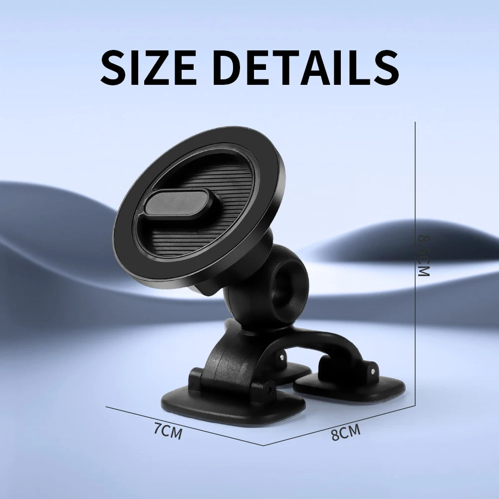 Curved Surface Foldable MagSafe Car Phone Mount Premium Navigation Bracket for Vehicle CM World
