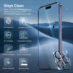HD Screen Protection For iPhone 16 15 17 14 13 12 11 Pro Max Tempered Glass iPhone15 Pro Camera Lens Film iPhone16 Plus 13 Mini Car Mobile World