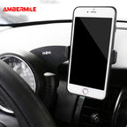 Gray Union Jack Bracket for Mini Cooper Clubman F55 F56 F54 F60 Accessories Auto Phone Holder Car Mobile Phone Mount Click CM World