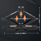 Hand Cranked Car Jack 08T 1T 2T Portable Scissor Jack Labor Saving Tool For Vehicle Tire Change Auto Repair Car SUV Truck Use CM World
