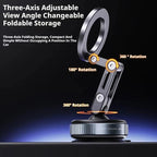 X53 Magnetic Phone Holder Rotating Folding Vacuum Suction Mag Stand For Car Navigation Gym Kitchen Streaming Bracket CM World