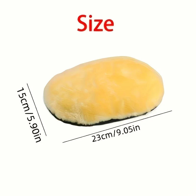 Microfiber Wool Car Wash Mitt, Lint-Free Scratch-Free Glove for Auto Detailing, Cleaning & Waxing, Thick Absorbent Car Care Tool