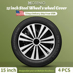 Sports Caps Rim 15inch Hub Cover for Iron Rim Wheel Cover Set of 4 Steel Replacement Plastic Hubcap for R15 Tire Car Accessories