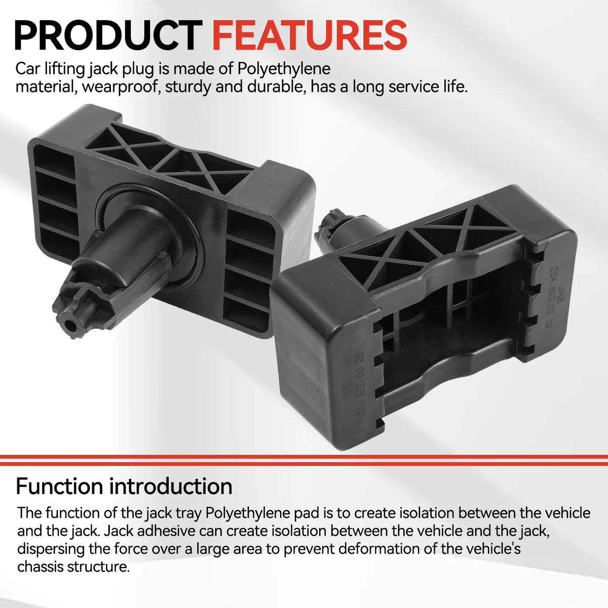 1pc/4pcs Car Lift Jacking Point Support Plug Plate Block Jack Pad FOR Mercedes-Benz W205 W213 W166 W222 2046920028 2046900009