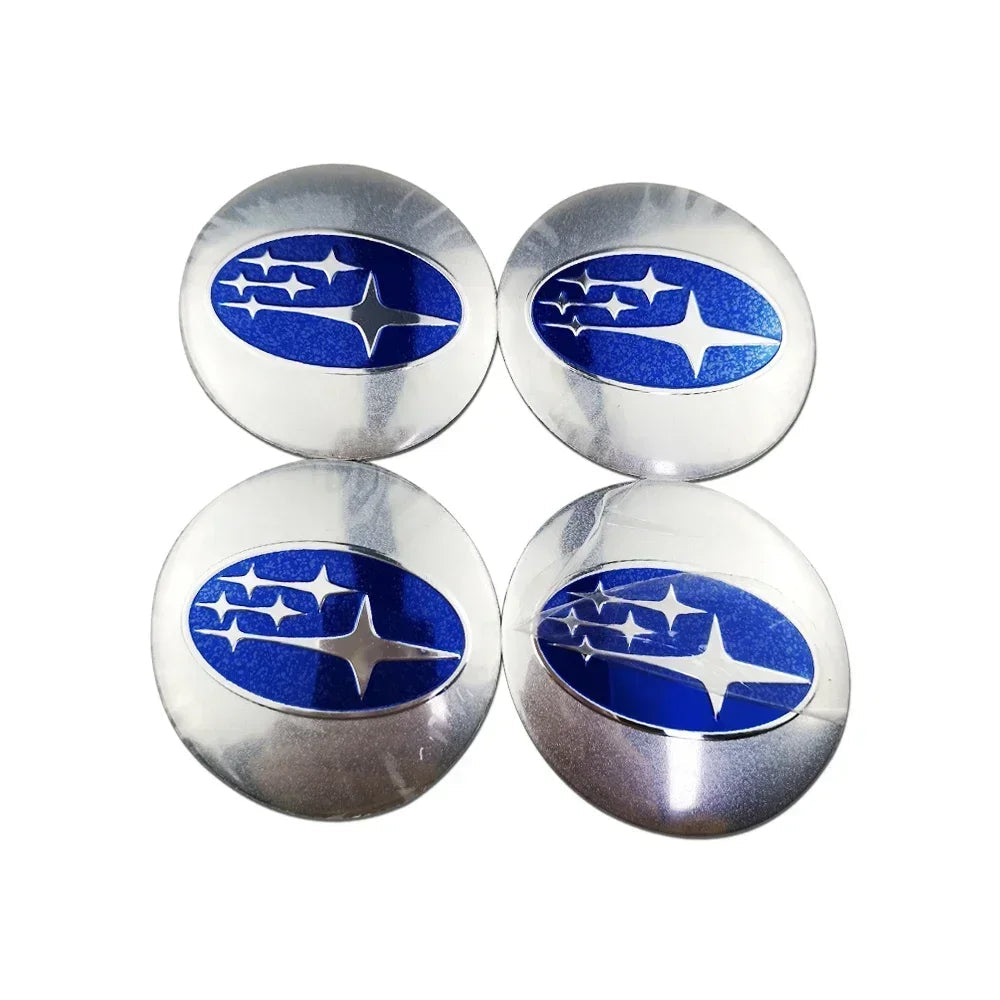 4pcs 56mm Car Wheel Center Hub Caps Sticker for Subaru Outback Legacy Forester Impreza Tribeca WRX BRZ STI Accessories CM World