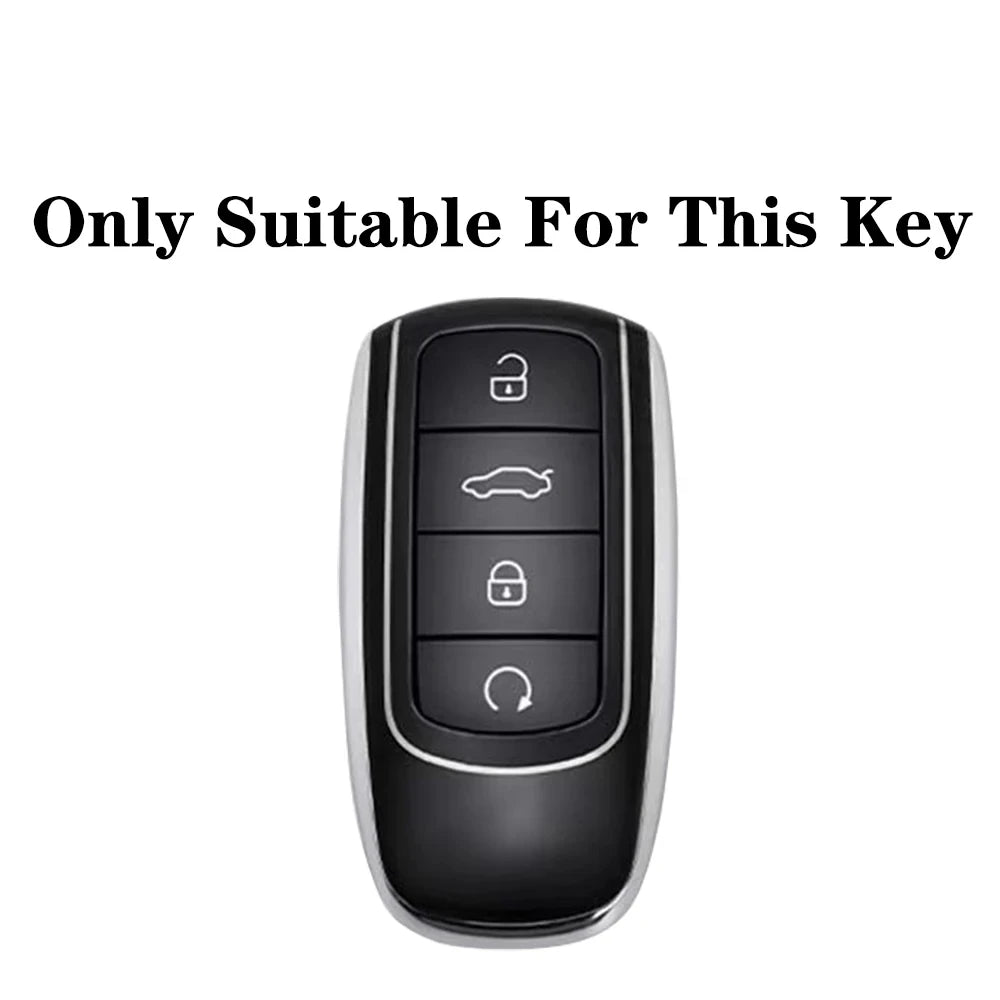 Zinc alloy car smart key case protective case suitable for Chery Tiggo 8 Pro Tiggo 8plus New Arrizo 5 Plus 7pro keychain