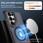Hybrid Rugged Armor OTT-BOX Case For Samsung A57 A37 S26 Ultra S25 S24 Plus S23 FE For Magsafe Charge Symmetry Shockproof Cover