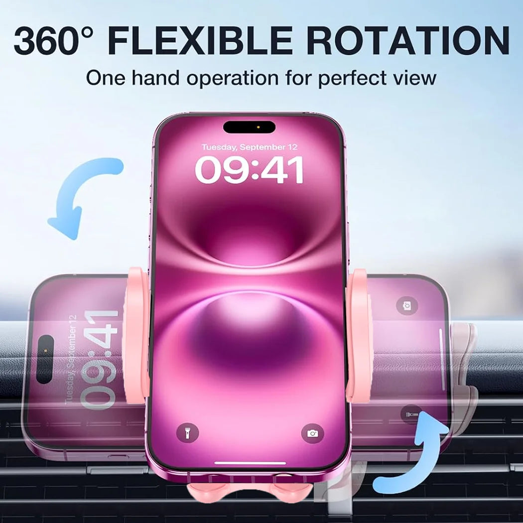 YWOR Car Phone Holder 360° Rotation Phone Holders for Your Car Quick Release Adjustable Car Phone Mount Dashboard for iPhone 17