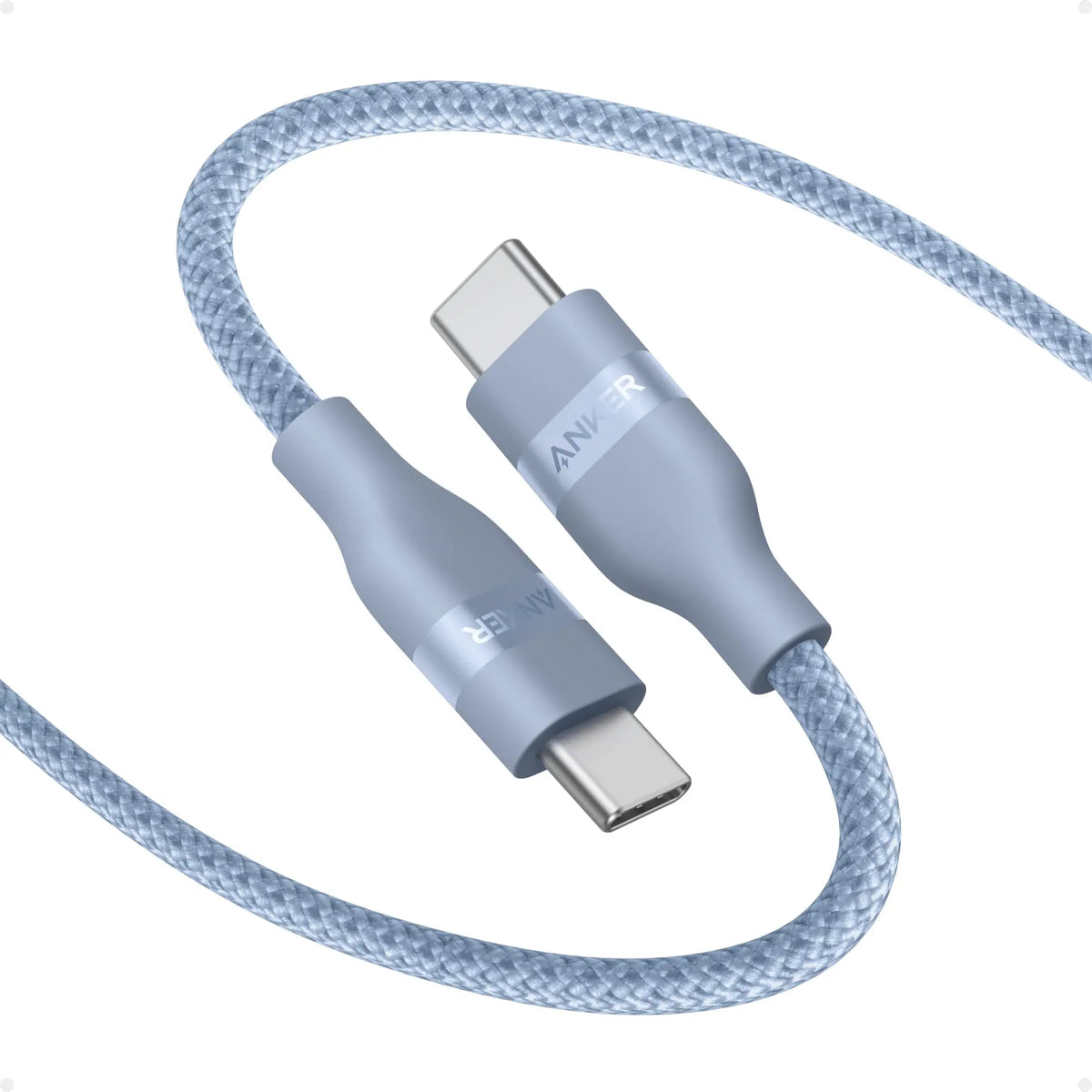 Anker A82E2 USB-C to USB-C Cable (3 ft / 6 ft, 240W, Upcycled-Braided)Fast Charging Type C Charger for iPhone 17/17Pro/17 Air